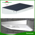 Los más nuevos 48 LED de energía solar LED ligero marco de aleación de aluminio IP65 impermeable PIR Motion Sensor jardín de la lámpara de seguridad sin hilos jardín al aire libre Jardín Patio luces